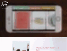 Tablet Screenshot of feltapp.com